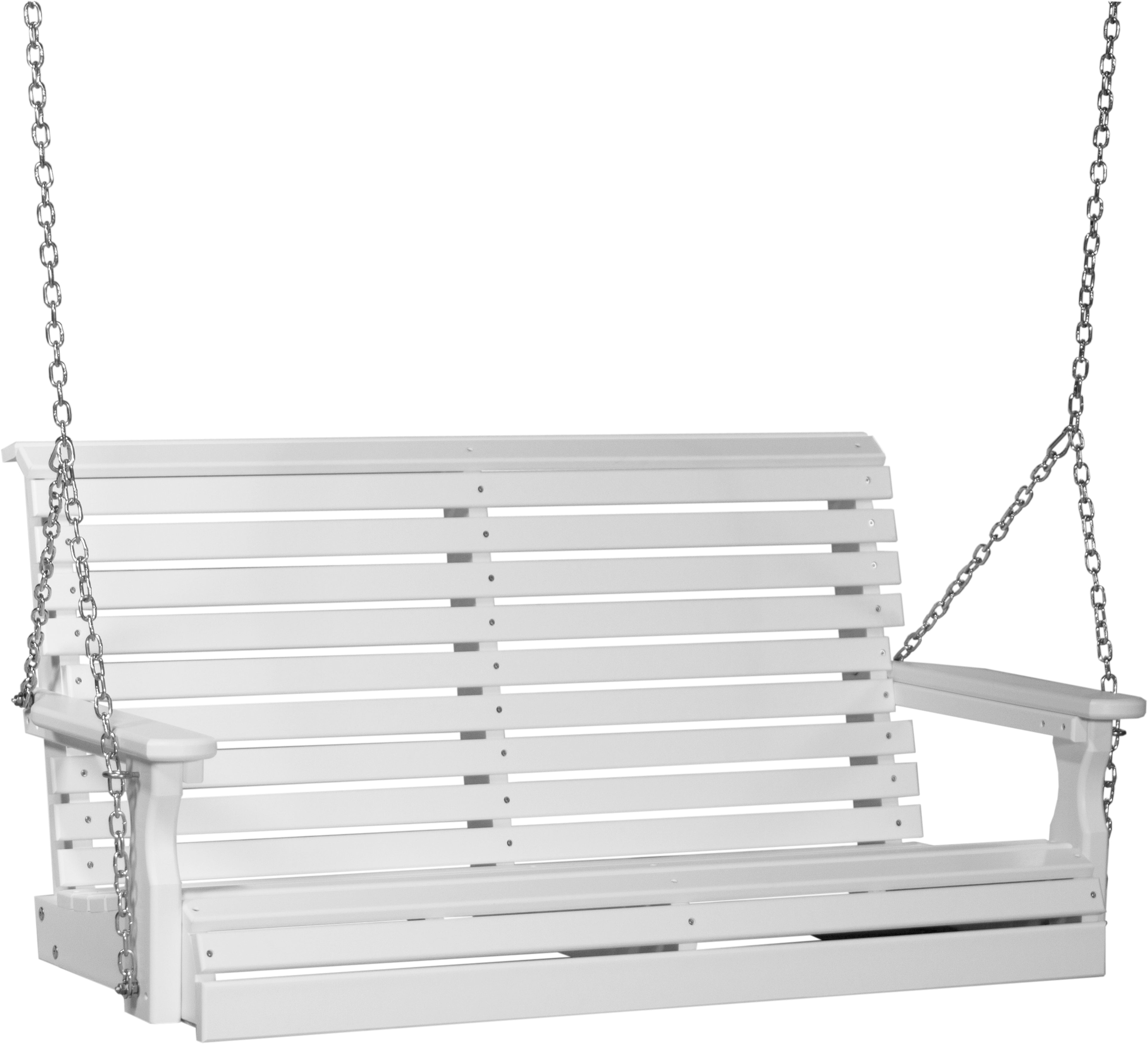 4' Plain Poly Swing - White