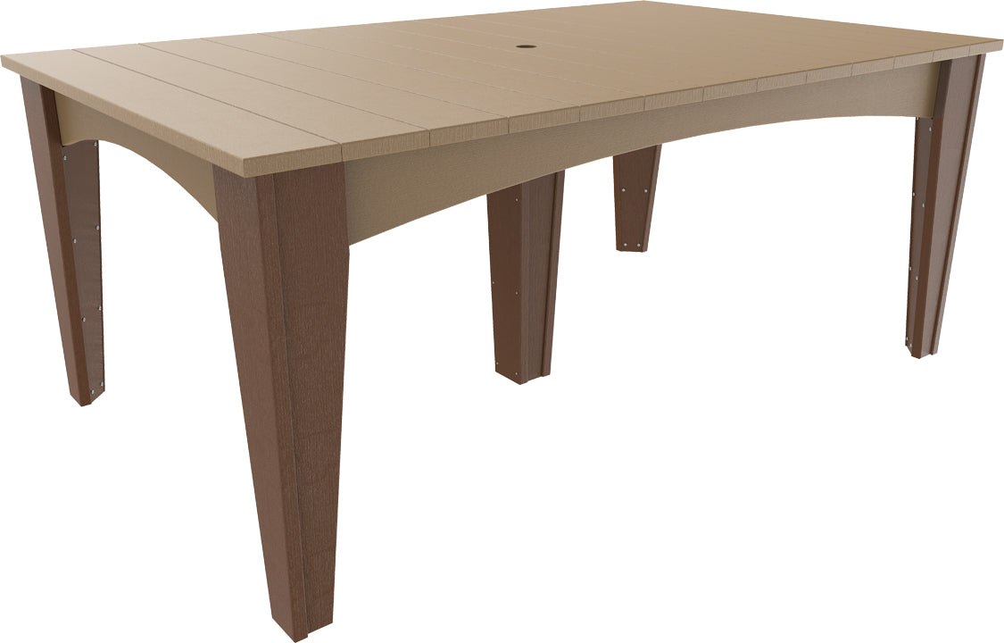 Island Dining Table - 44" x 72" Rectangular